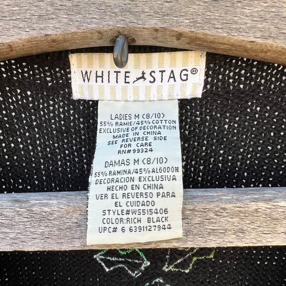 VTG Y2K White Stag Ugly Christmas Elves Wrecking Ball Ornament Sweater Vest MED - Picture 4 of 5